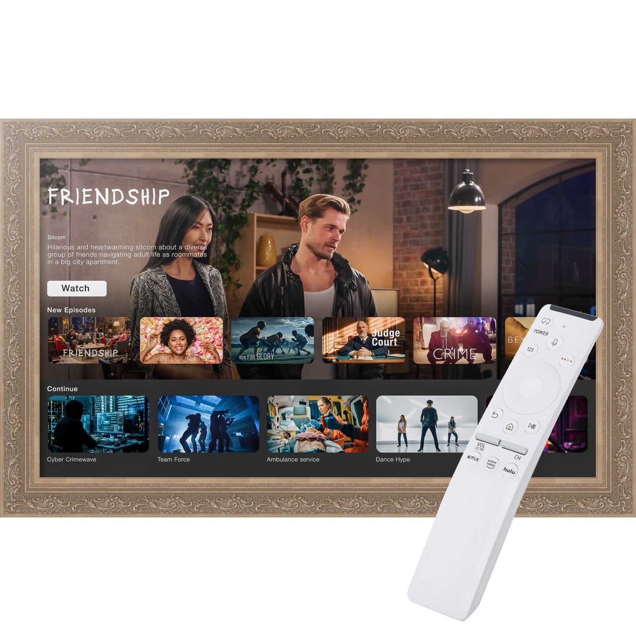 The Samsung Frame TV TV Frame, Ornate Frame TV (Fits 2021-2025 Models)